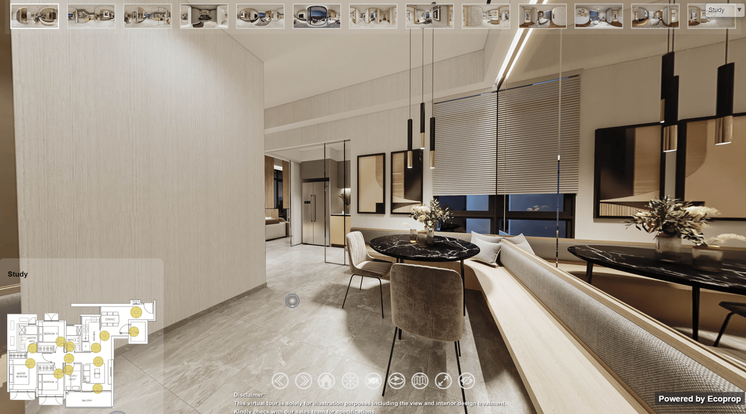 The Arden 3 Bedroom + Study virtual tour