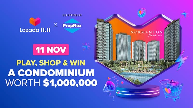 Lazada Presents Singapores Biggest Property Giveaway This 11.11 With The Grand Prize Of A Million-dollar Condominium Unit