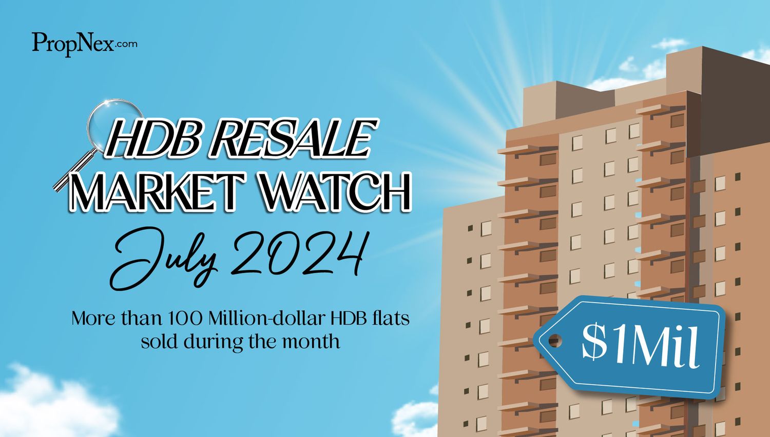HDB Resale Market Rebounded In July; Record Number Of Flats Resold For At Least $1 Million During The Month