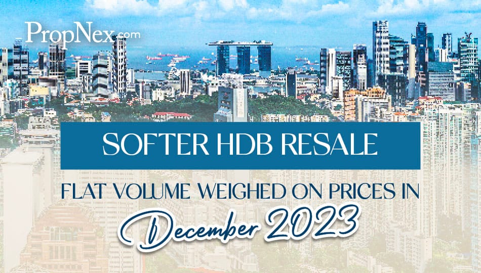 Softer HDB Resale Flat Volume Weighed On Prices In December 2023