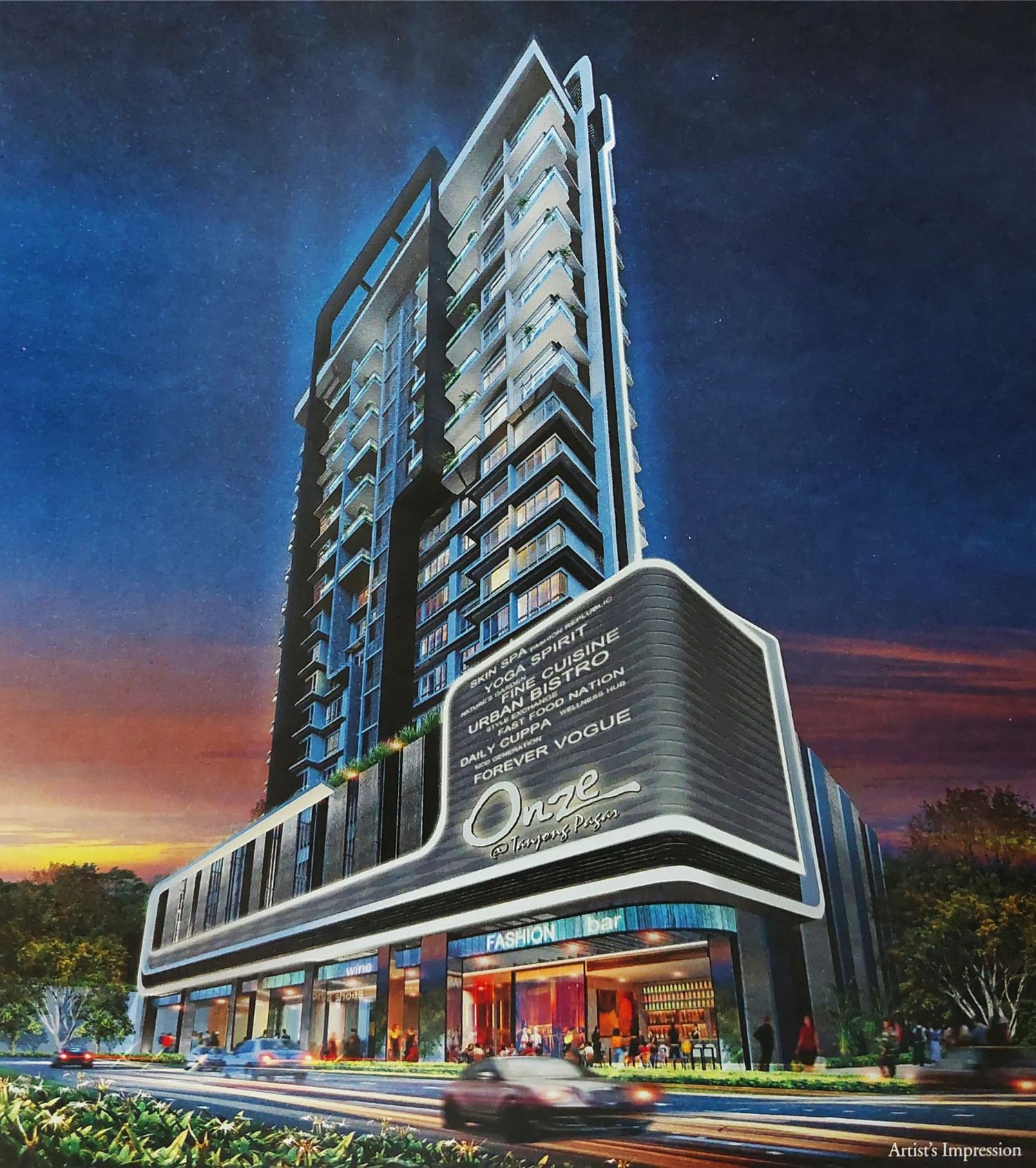 Onze @ Tanjong Pagar Pictures and Artist Impression