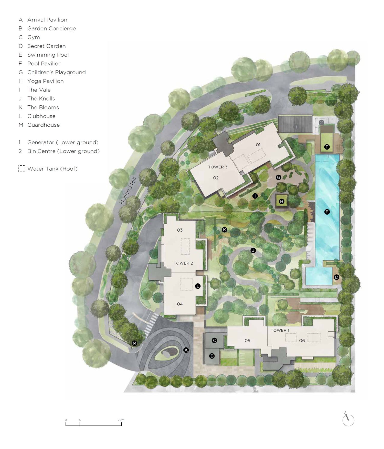 15 Holland Hill Site Plan and Map