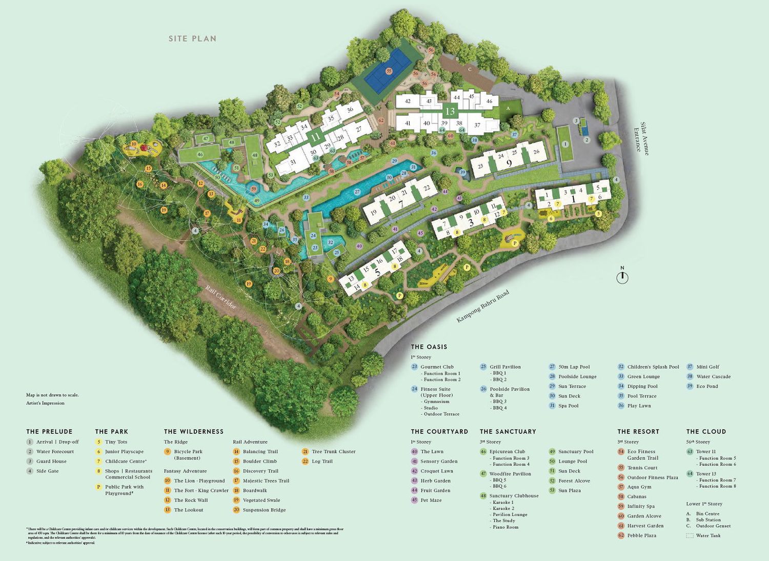 Avenue South Residence Site Plan and Map