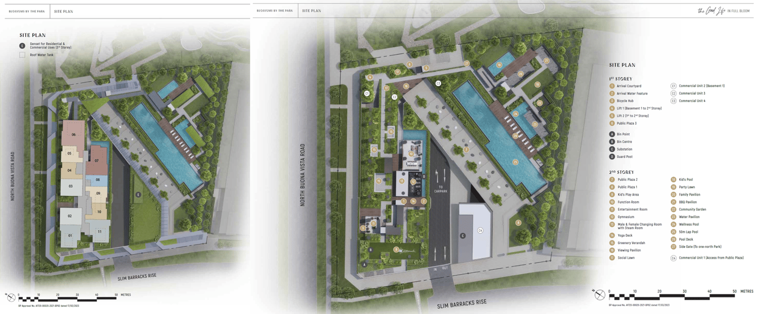 Blossoms By The Park Site Plan and Map