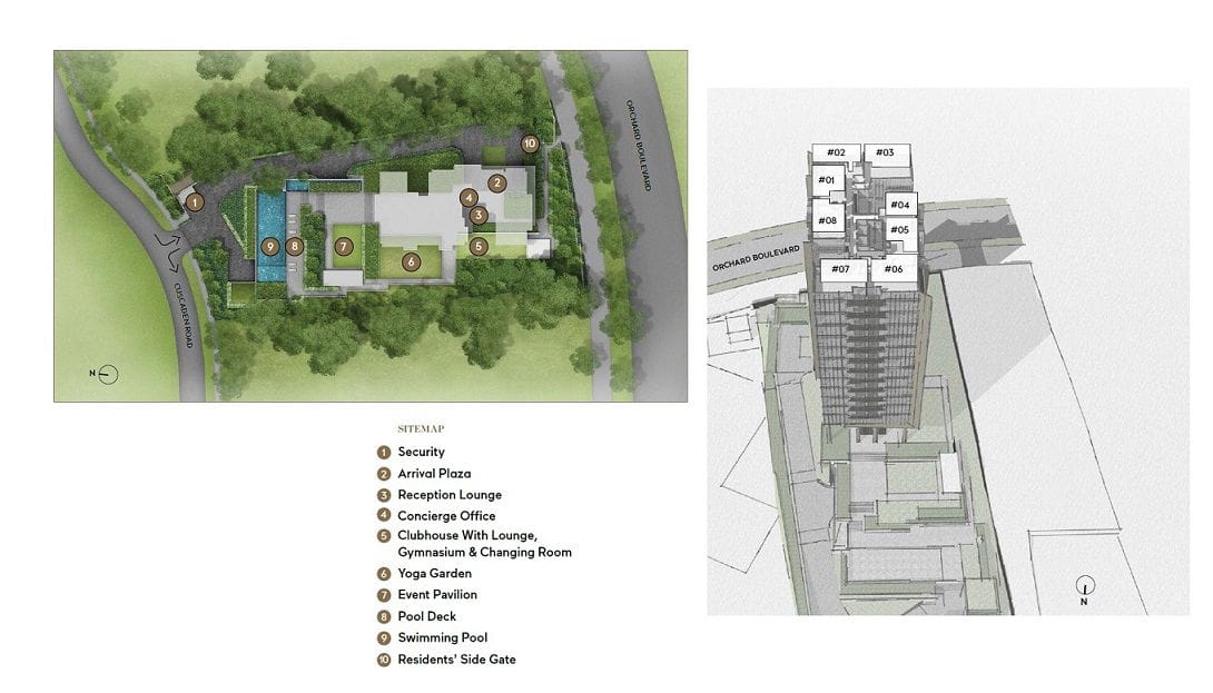 Cuscaden Reserve Site Plan and Map