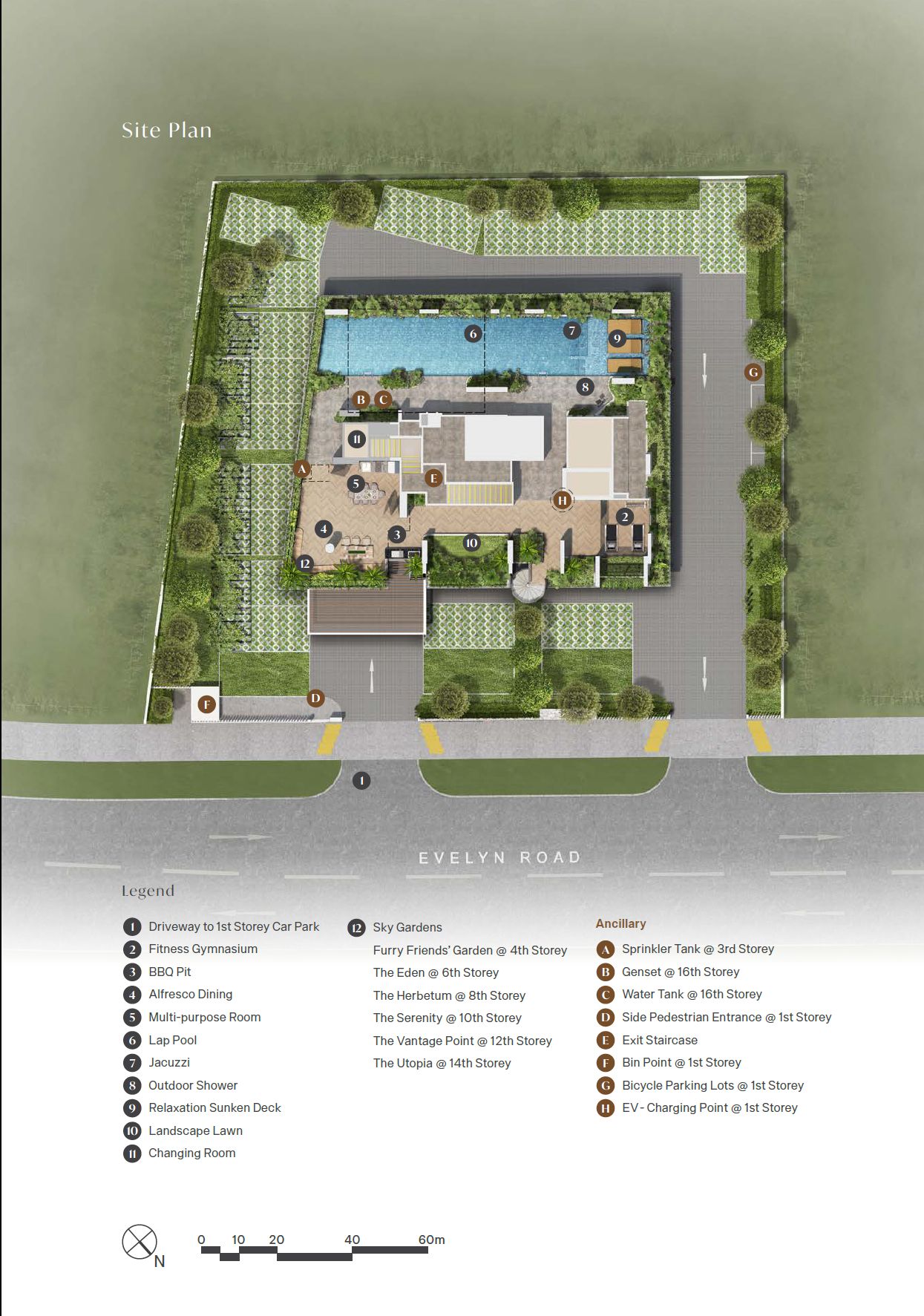 Enchante Site Plan and Map