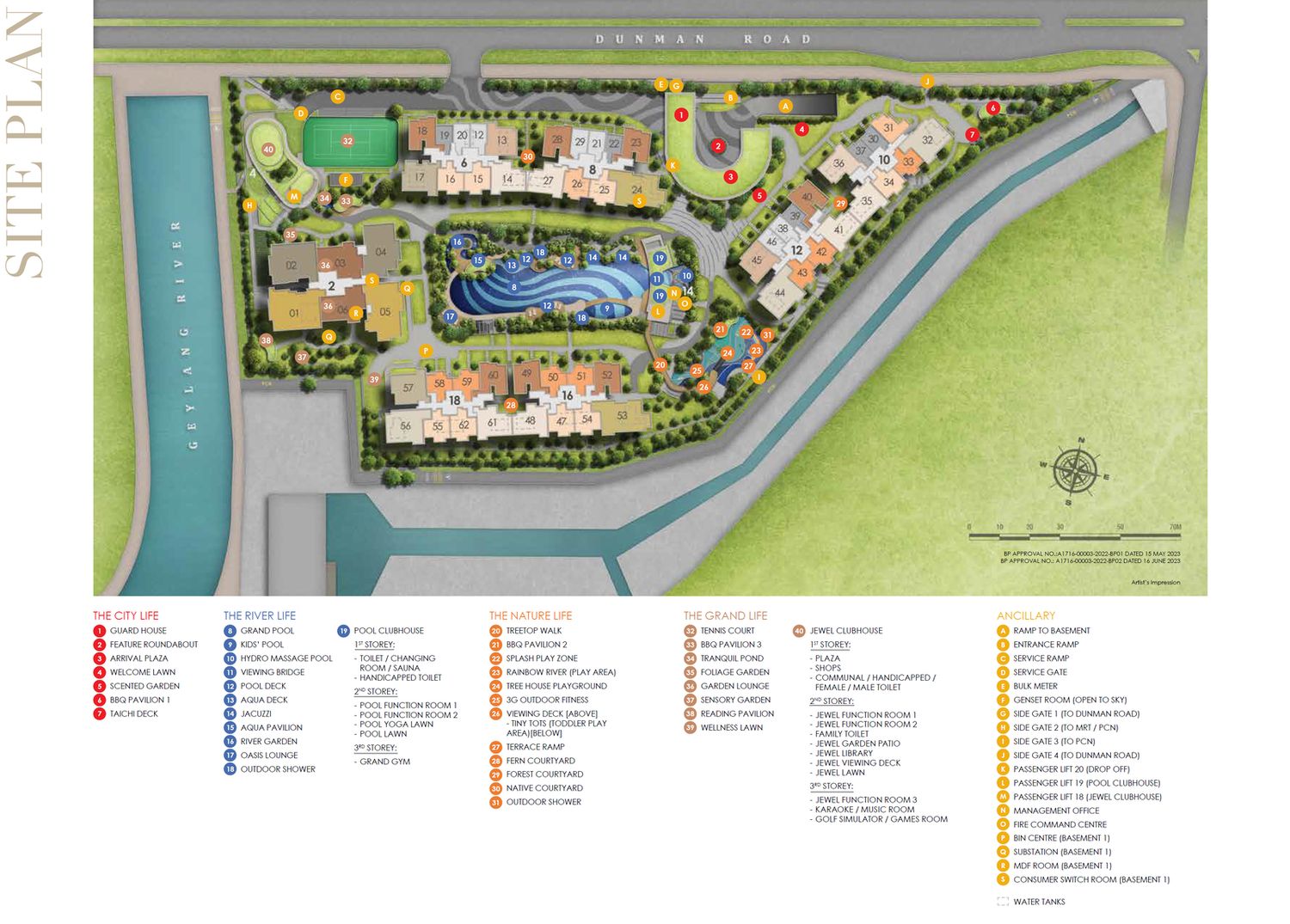 Grand Dunman Site Plan and Map
