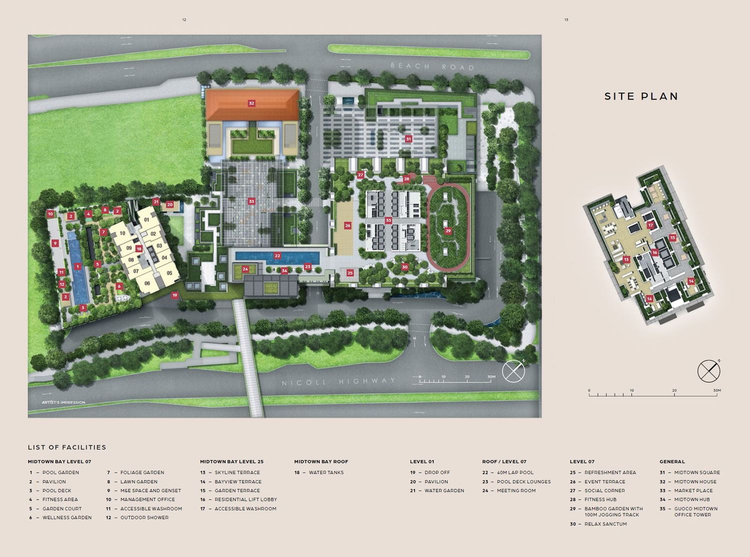 Midtown Bay Site Plan and Map