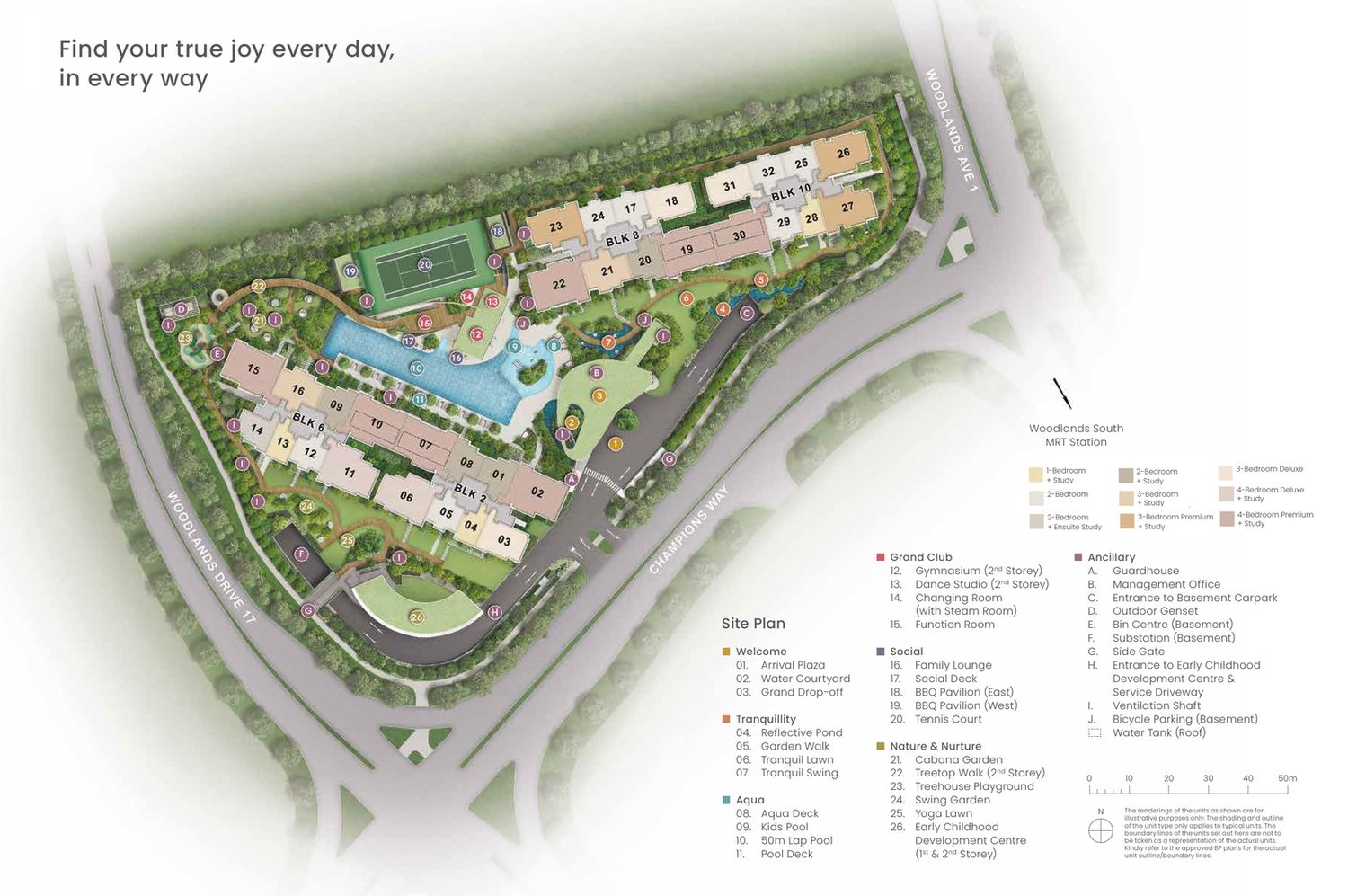 Norwood Grand Site Plan and Map