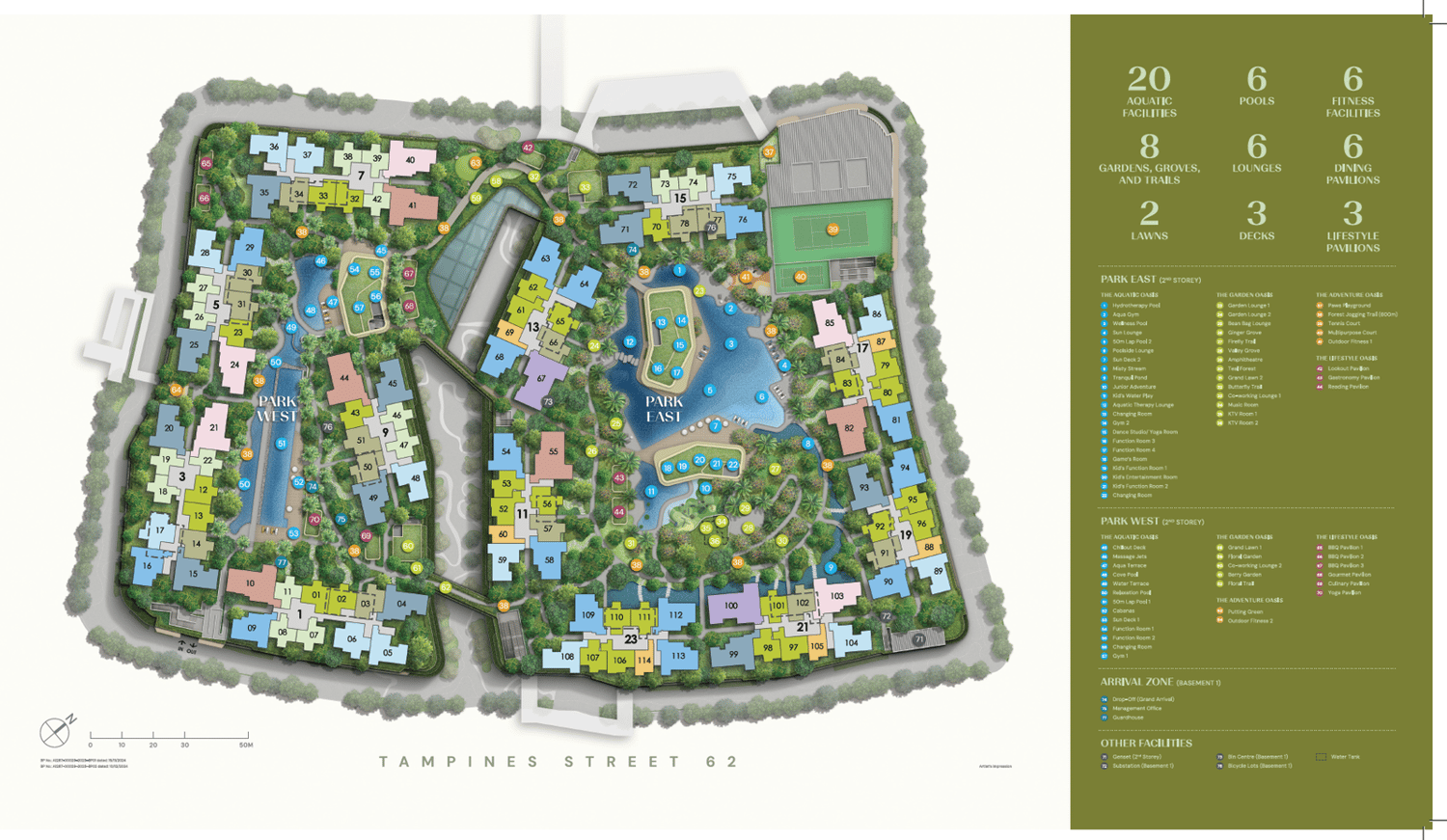 Parktown Residence Site Plan and Map