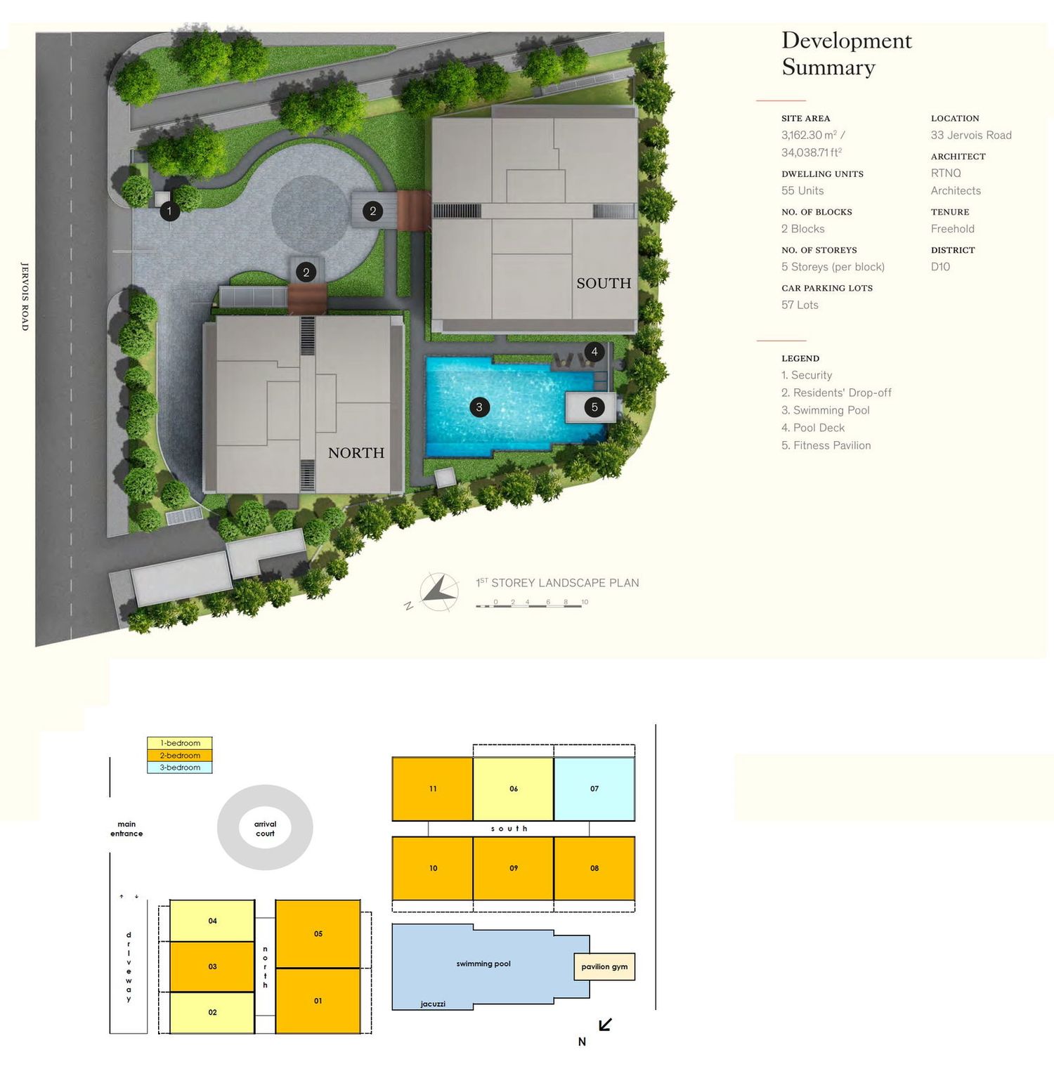 Petit Jervois Site Plan and Map