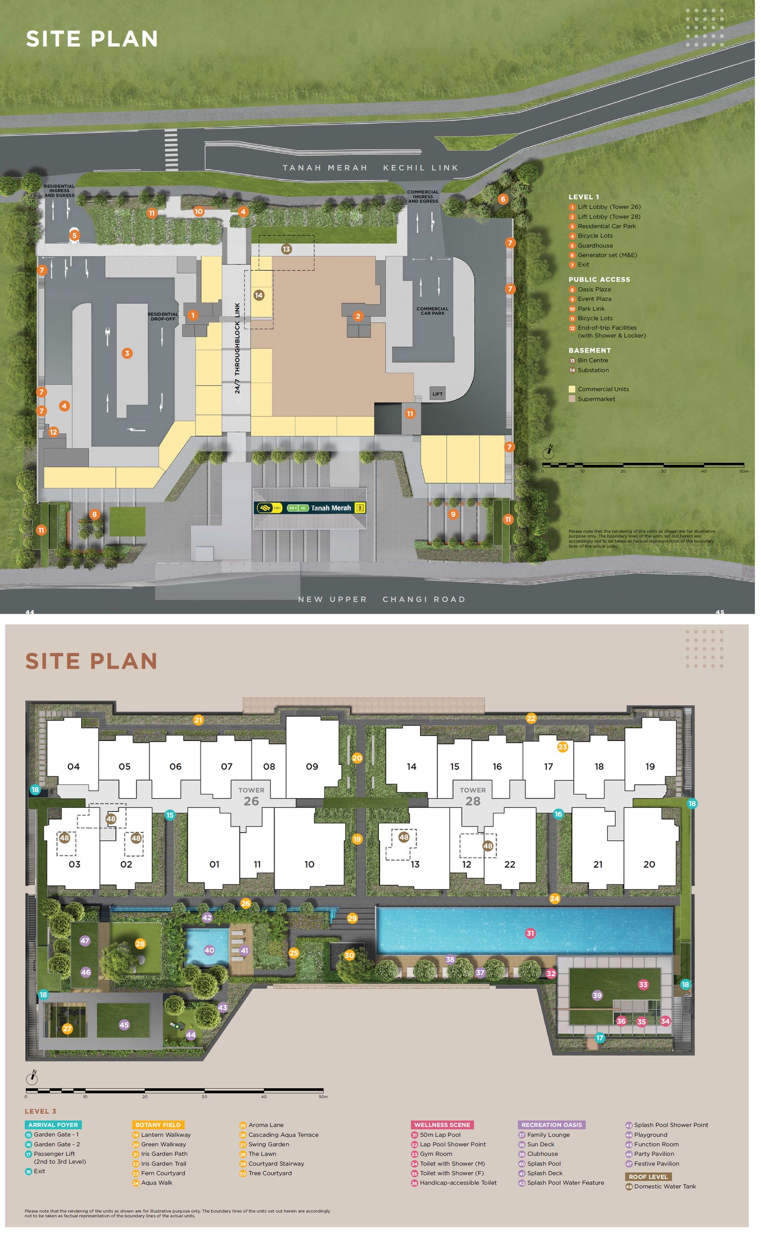 Sceneca Residence Site Plan and Map