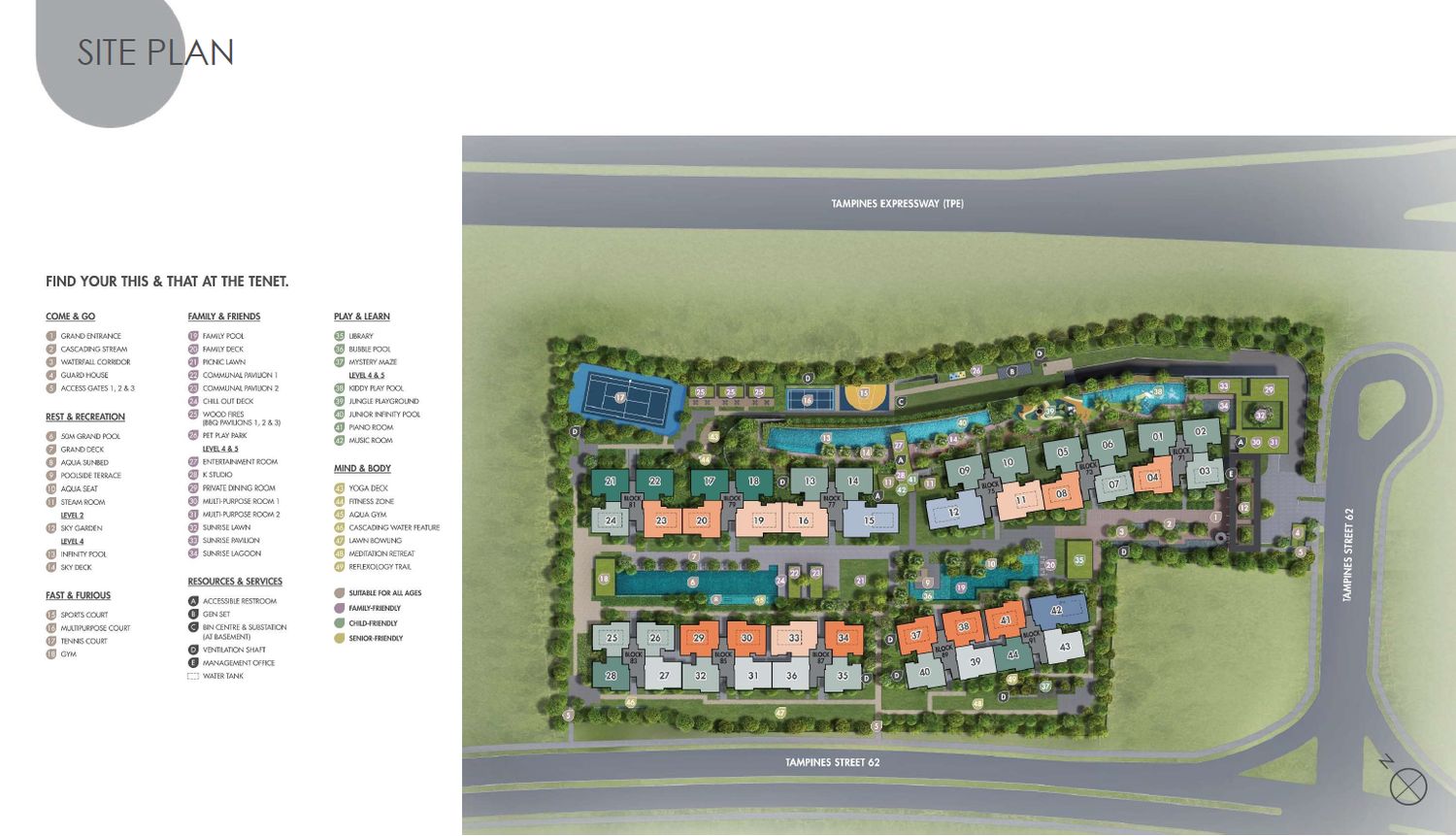 Tenet Site Plan and Map