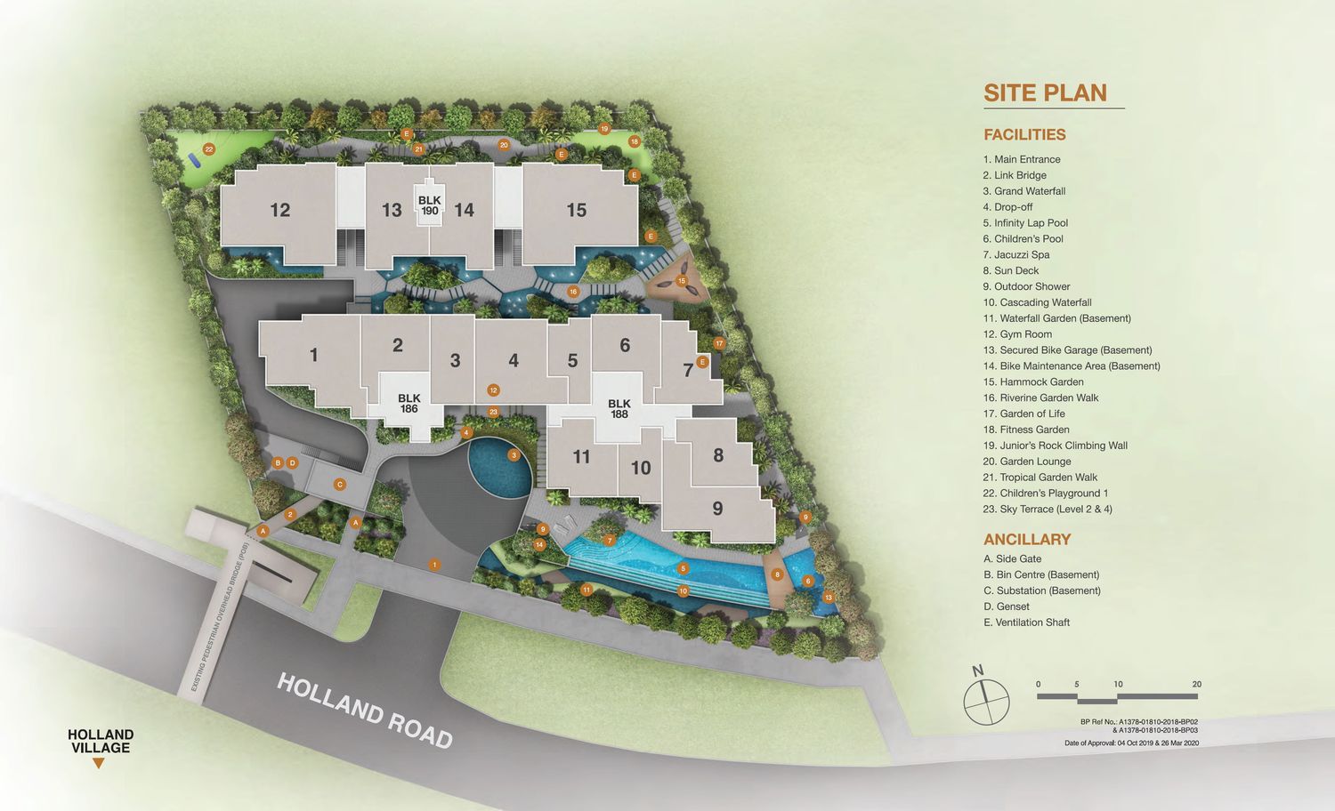 Van Holland Site Plan and Map