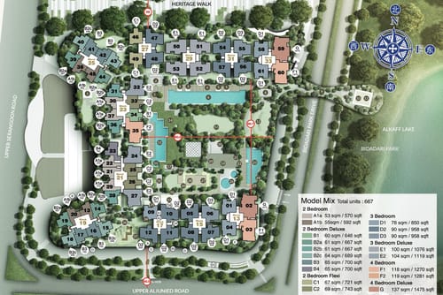 THE WOODLEIGH RESIDENCES Floor Plans